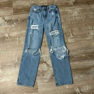 hollister ripped jeans